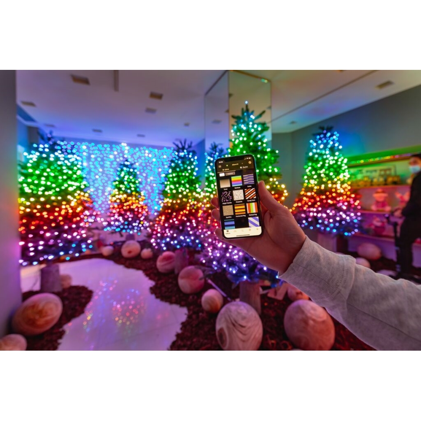 Twinkly - LED RGB Dimmelhető kültéri karácsonyi lánc STRINGS 250xLED 23,5m IP44 Wi-Fi