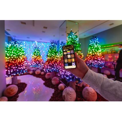 Twinkly - RGB LED fényerőszabályozható kültéri füzér STRINGS 250xLED 23,5m IP44 Wi-Fi