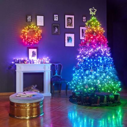 Twinkly - RGB LED fényerőszabályozható kültéri füzér STRINGS 250xLED 23,5m IP44 Wi-Fi