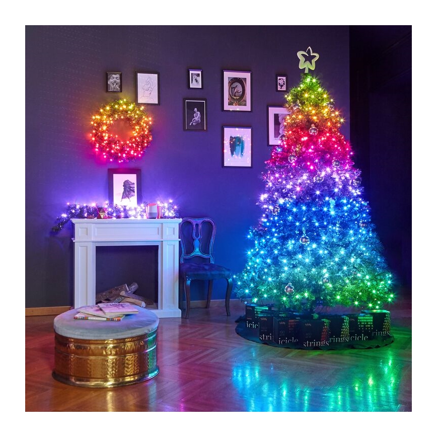 Twinkly - RGB LED fényerőszabályozható kültéri füzér STRINGS 250xLED 23,5m IP44 Wi-Fi