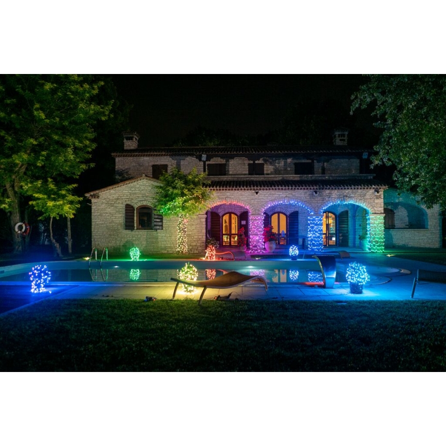 Twinkly - RGB LED fényerőszabályozható kültéri füzér STRINGS 250xLED 23,5m IP44 Wi-Fi