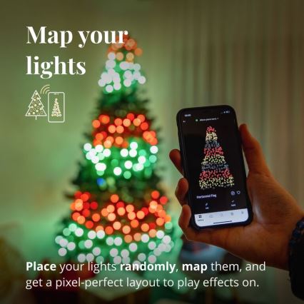 Twinkly - LED RGBW állítható fényerejű kültéri karácsonyi fényfüzér STRINGS 600xLED 51,5m IP44 Wi-Fi