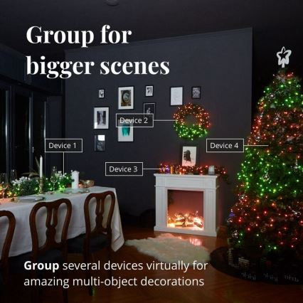 Twinkly - LED RGBW állítható fényerejű kültéri karácsonyi fényfüzér STRINGS 600xLED 51,5m IP44 Wi-Fi