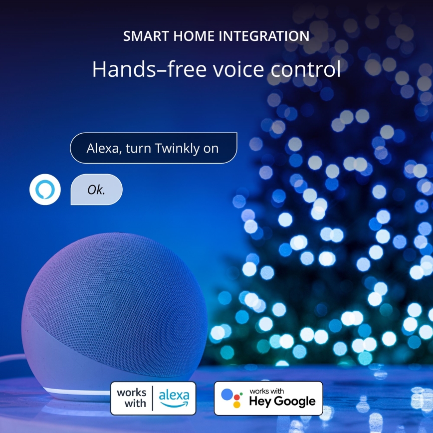 Twinkly - LED RGB állítható fényerejű kültéri karácsonyi fényfüzér STRINGS 750xLED 63,5m IP44 Wi-Fi