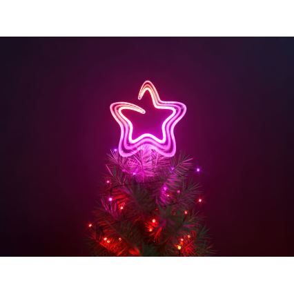 Twinkly - LED RGB Dimmelhető Karácsonyi csillag TREE TOPPER 76xLED USB Wi-Fi