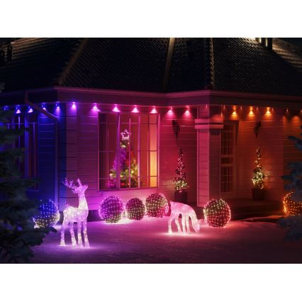 Twinkly - LED RGB Dimmelhető Karácsonyi csillag TREE TOPPER 76xLED USB Wi-Fi