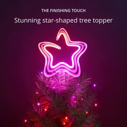 Twinkly - LED RGB Dimmelhető Karácsonyi csillag TREE TOPPER 76xLED USB Wi-Fi