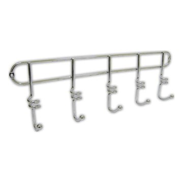 TWIST fali akasztó 4,3x14,5 cm fényes króm