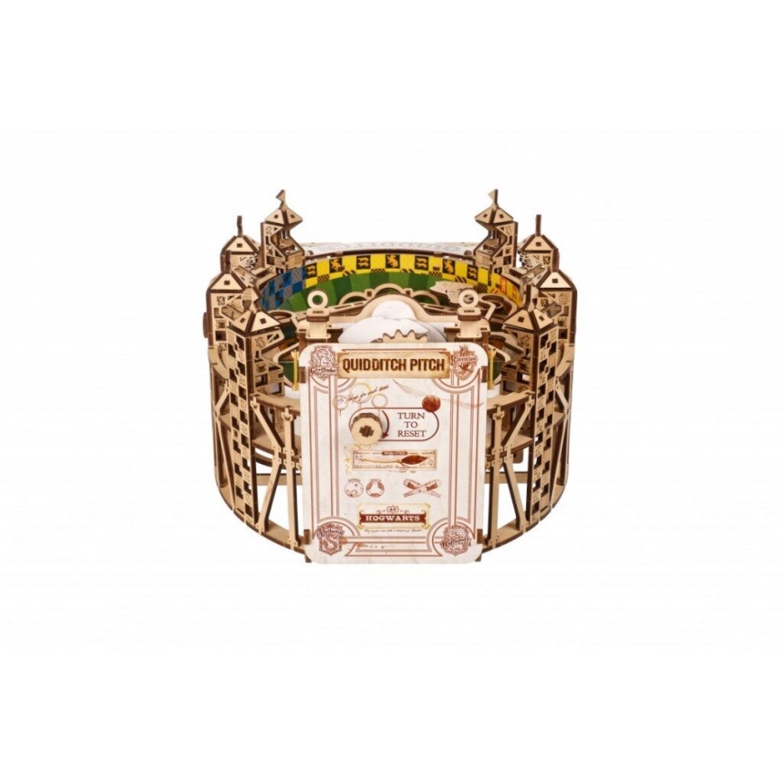 Ugears - 3D fa mechanikus puzzle Harry Potter Quidditch Pinball
