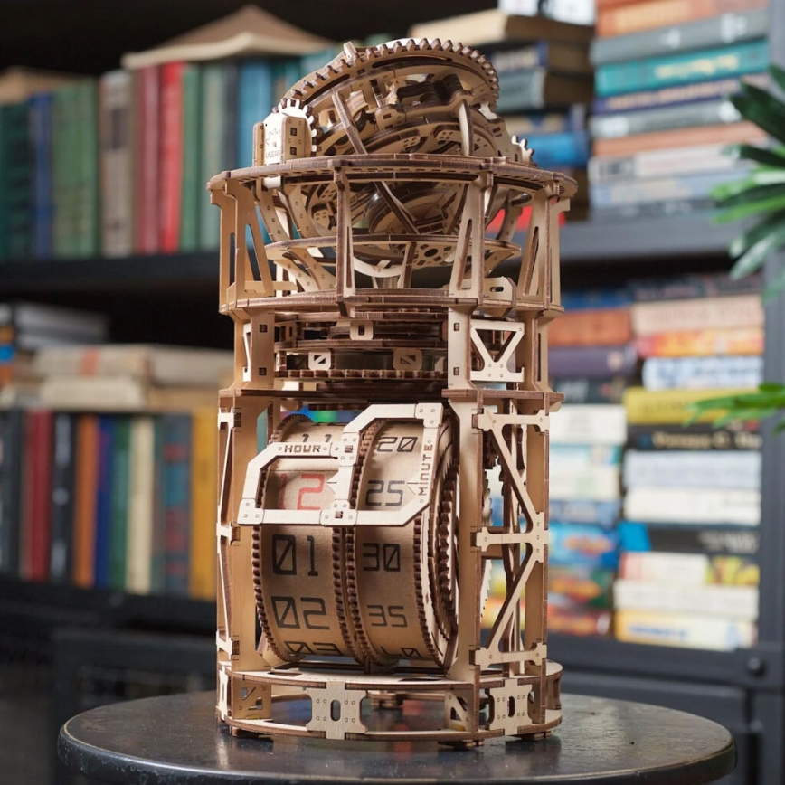 Ugears - 3D fa mechanikus puzzle Óraszerkezet tourbillonnal