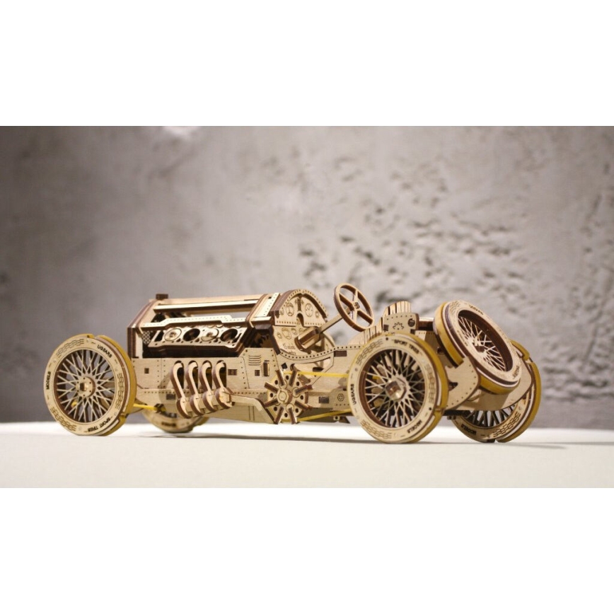 Ugears - 3D fa mechanikus kirakós U9 Grand Prix autó