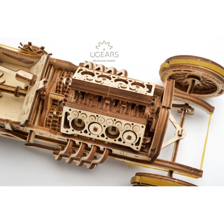 Ugears - 3D fa mechanikus kirakós U9 Grand Prix autó