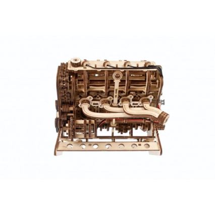 Ugears - 3D fából készült mechanikus kirakó: V8-motor