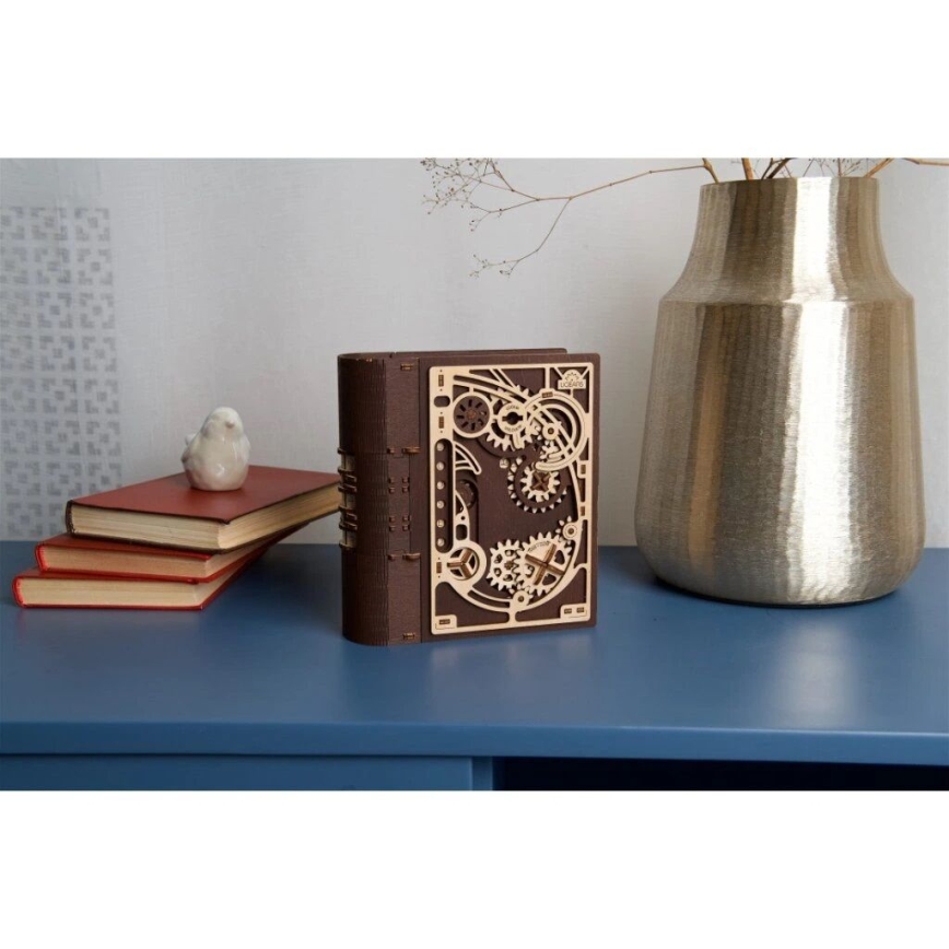 Ugears - 3D fából készült mechanikus kirakós Titkok könyve