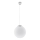 UGO zsinóros függeszték 1xE27/15W/230V, átm. 40 cm, fehér/fényes króm