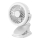 Újratölthető asztali csíptethető ventilátor 6W/5V 1200 mAh fehér