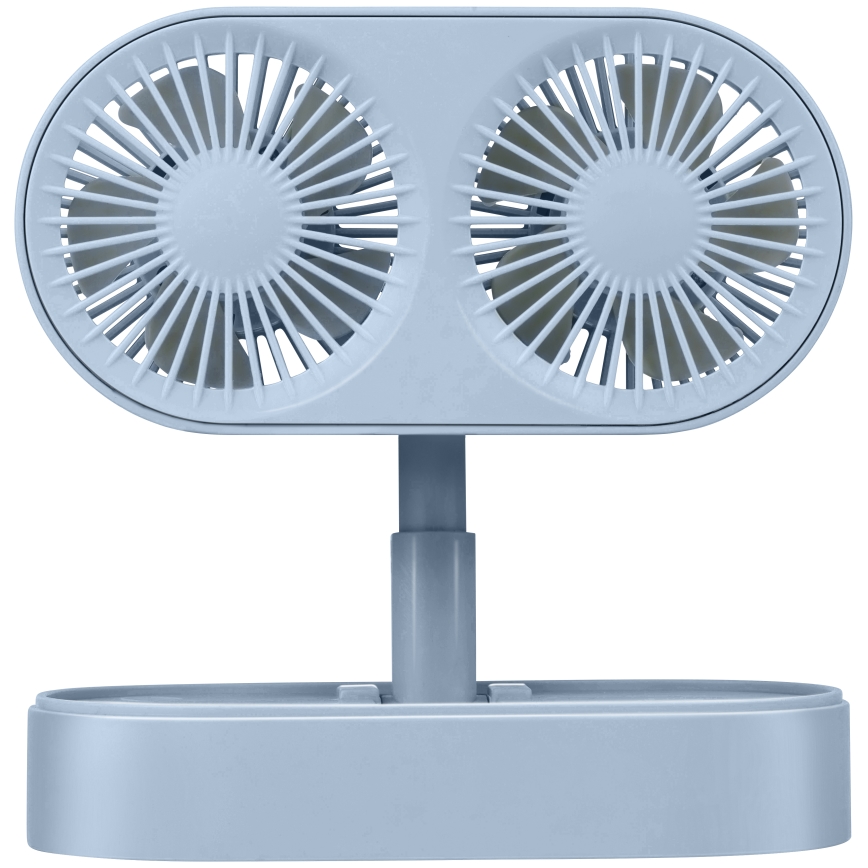 Újratölthető asztali ventilátor 3,7V 1200 mAh kék