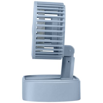 Újratölthető asztali ventilátor 3,7V 1200 mAh kék