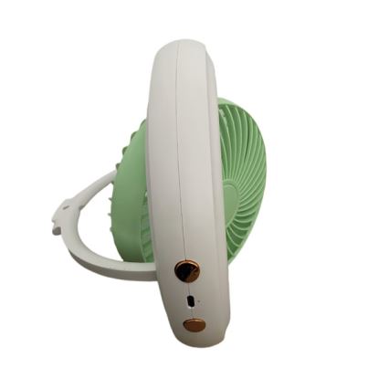 Újratölthető asztali ventilátor 4W/5V 1200 mAh fehér