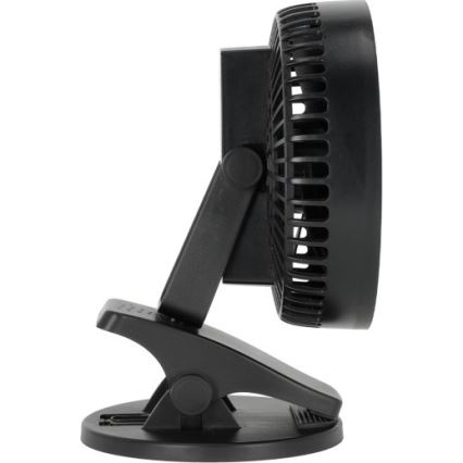 Újratölthető asztali ventilátor klipsszel VIENTO 6W/5V 2000 mAh fekete