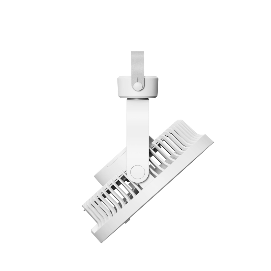 Újratölthető asztali ventilátor LED világítással 8W/3,7V 2400 mAh fehér