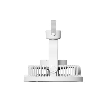 Újratölthető asztali ventilátor LED világítással 8W/3,7V 2400 mAh fehér