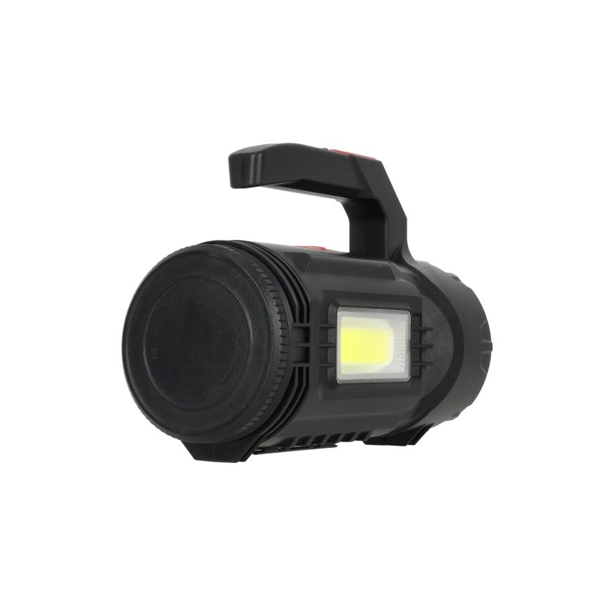 Újratölthető LED zseblámpa LED/5V 500 lm 1200 mAh fekete