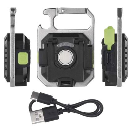 LED újratölthető lámpa LED/USB/3,7V IP44 750 lm 400 mAh