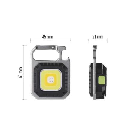 LED újratölthető lámpa LED/USB/3,7V IP44 750 lm 400 mAh