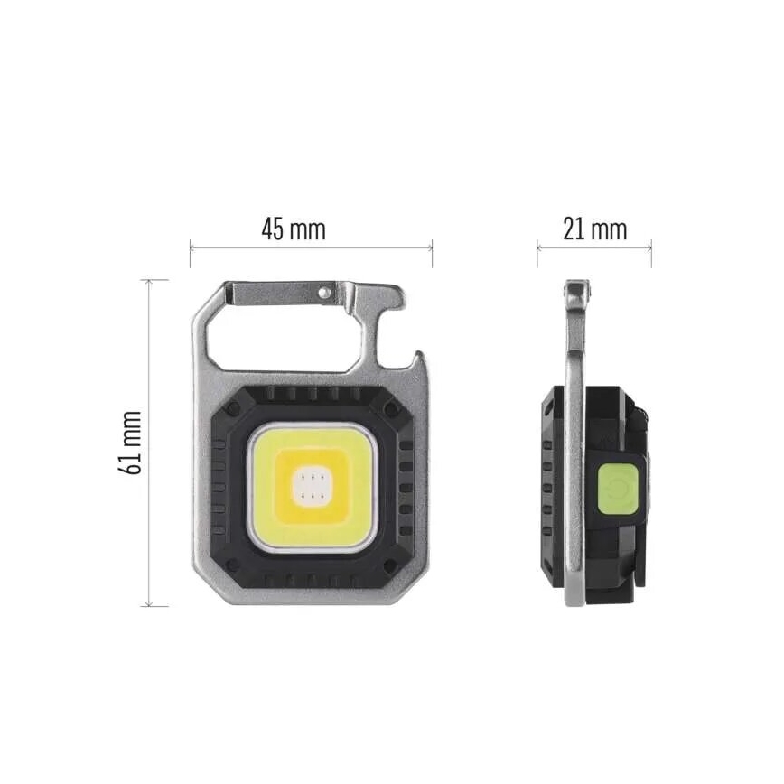 LED újratölthető lámpa LED/USB/3,7V IP44 750 lm 400 mAh