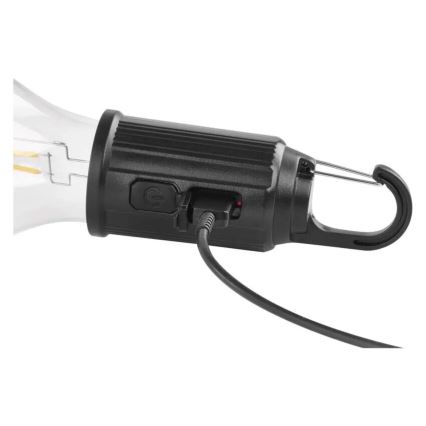 Újratölthető LED zseblámpa, USB-töltés, IP44, 90 lm, 400 mAh