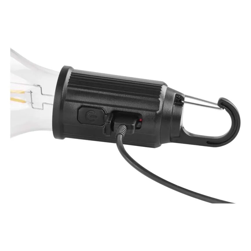 Újratölthető LED zseblámpa, USB-töltés, IP44, 90 lm, 400 mAh