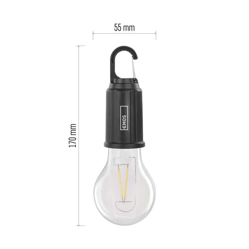 Újratölthető LED zseblámpa, USB-töltés, IP44, 90 lm, 400 mAh