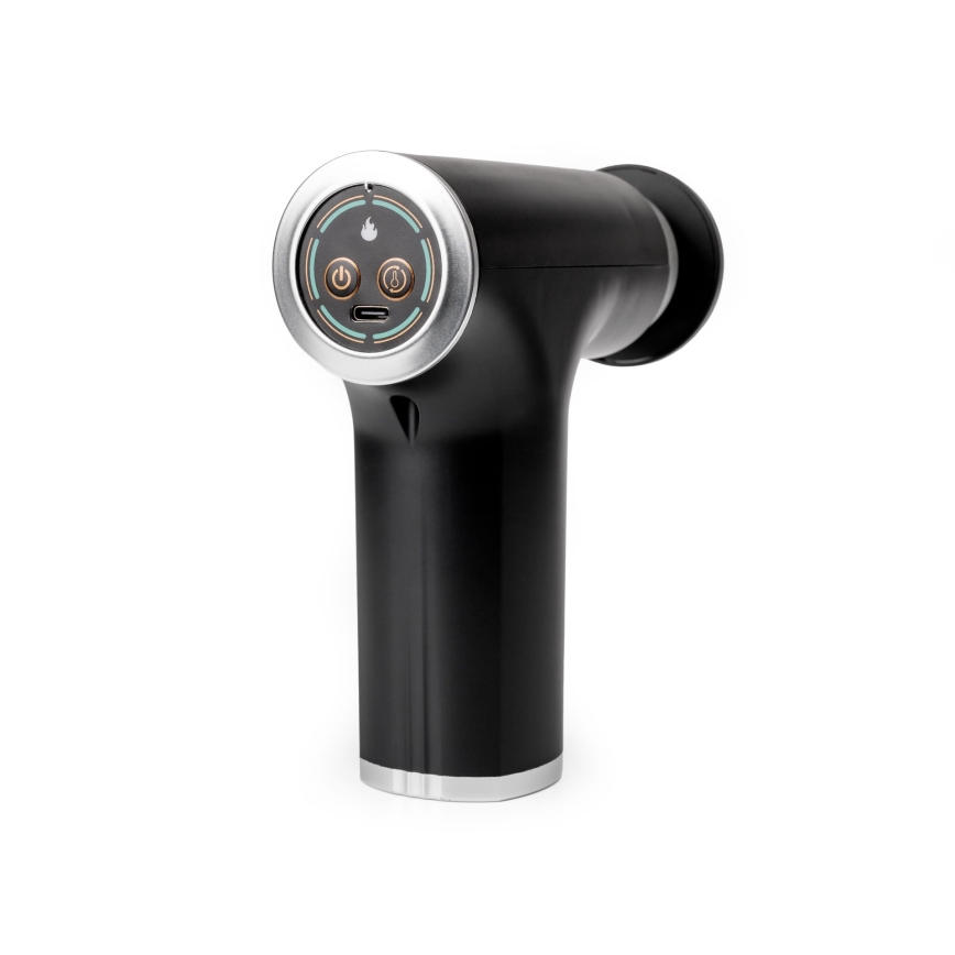 Újratölthető masszázspisztoly 9 fejjel 25W/5V 1200 mAh