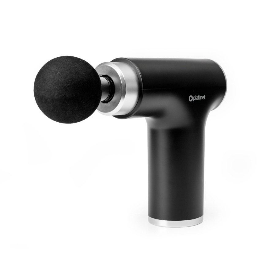 Újratölthető masszázspisztoly 9 fejjel 25W/5V 1200 mAh