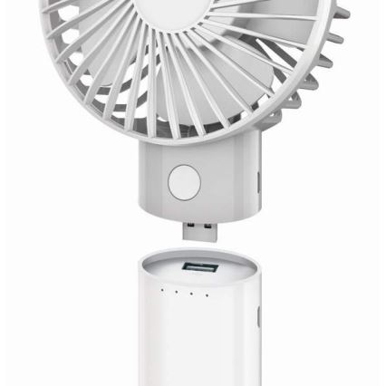 Újratölthető ventilátor beépített 4000 mAh/3,7 V powerbankkal, USB-C