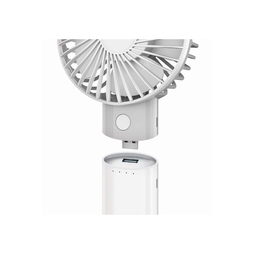 Újratölthető ventilátor beépített 4000 mAh/3,7 V powerbankkal, USB-C