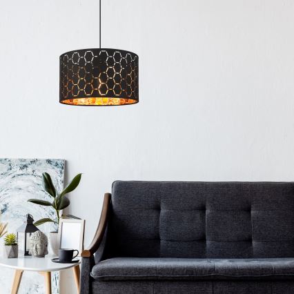 ULLE kábeles függőlámpa 1xE27/15W/230V fekete