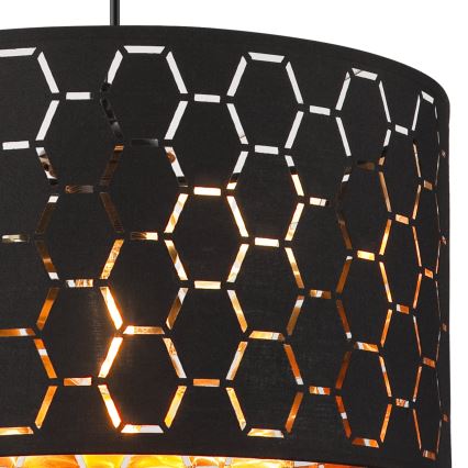 ULLE kábeles függőlámpa 1xE27/15W/230V fekete