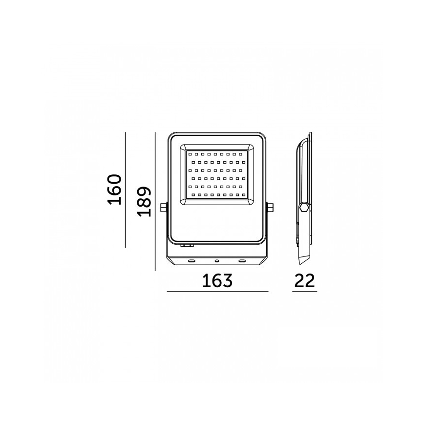 ULSAN LED-reflektor, 50 W, 230 V, 4000 K, IP65