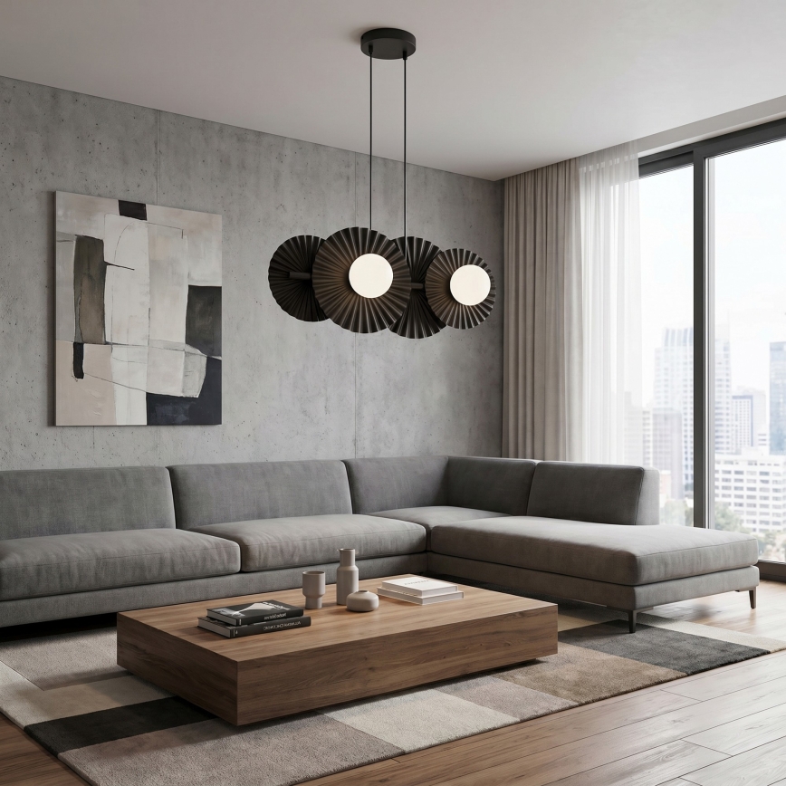 UMBRA kábeles csillár 4xG9/8W/230V fekete