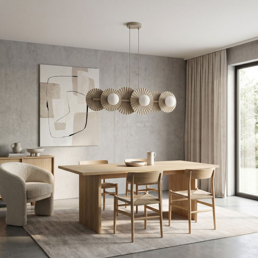 UMBRA zsinóros csillár 6xG9/8W/230V, bézs