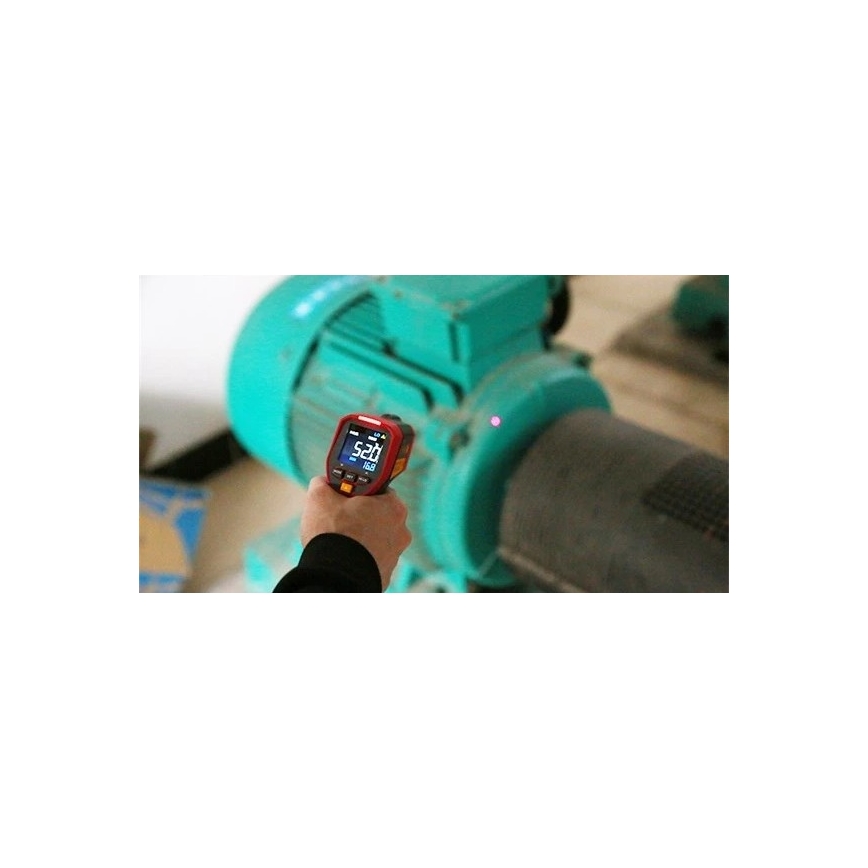 Uni-T - Infravörös érintés nélküli hőmérő 1x9V 6LR61 600°C