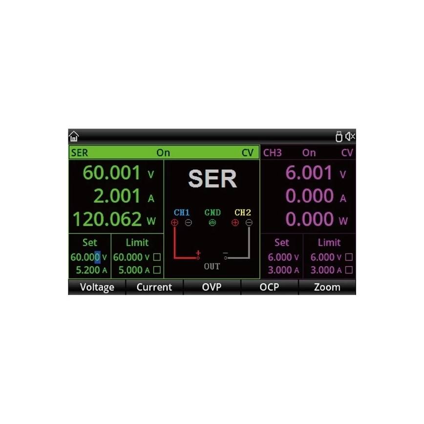 Uni-T UDP3305S-E - Laboratóriumi tápegység UDP3305S-E 0-30V/0-6A