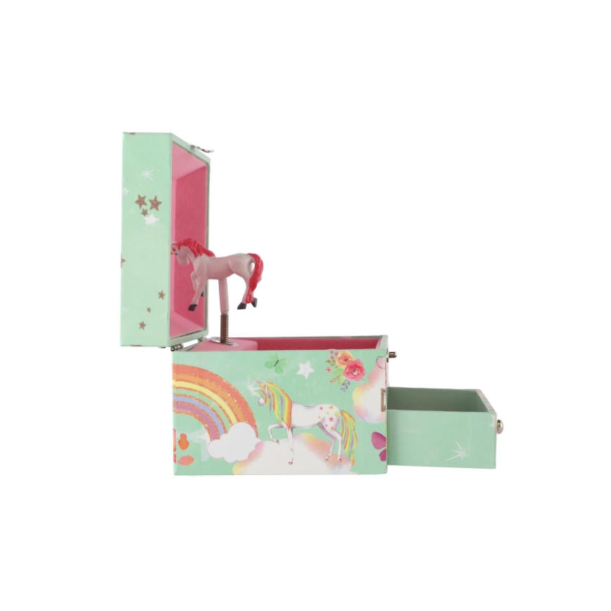 Unikornisos zenélő ékszerdoboz