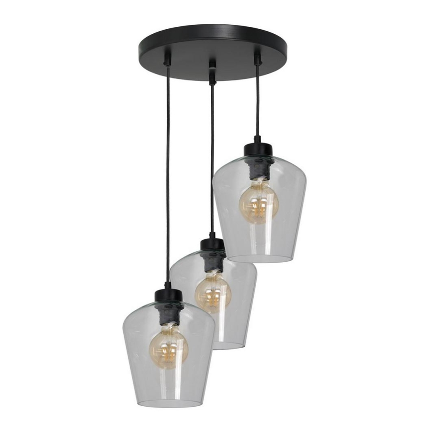 Univerzális csereüveg SANTIAGO E27 átm. 18 cm átlátszó