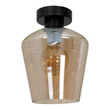 Univerzális csereüveg SANTIAGO E27 átm. 18 cm füstös barna