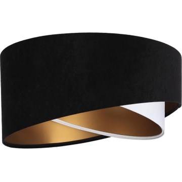 Univerzális GALAXY E27 lámpabúra, 45 cm átmérő, fekete/fehér/arany