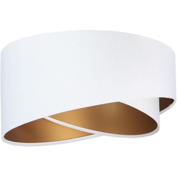 Univerzális GALAXY E27 lámpabúra, átmérő 45 cm, fehér/arany