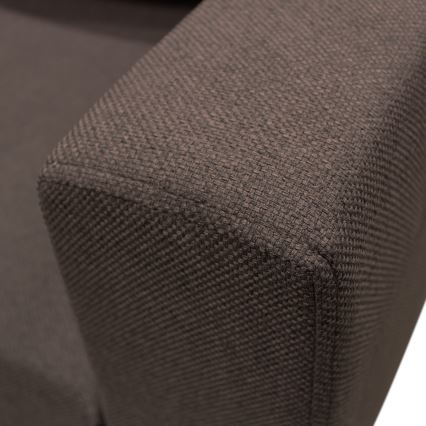 SEYA univerzális, kihúzható U-alakú sarokülőgarnitúra tárolóhellyel, barna